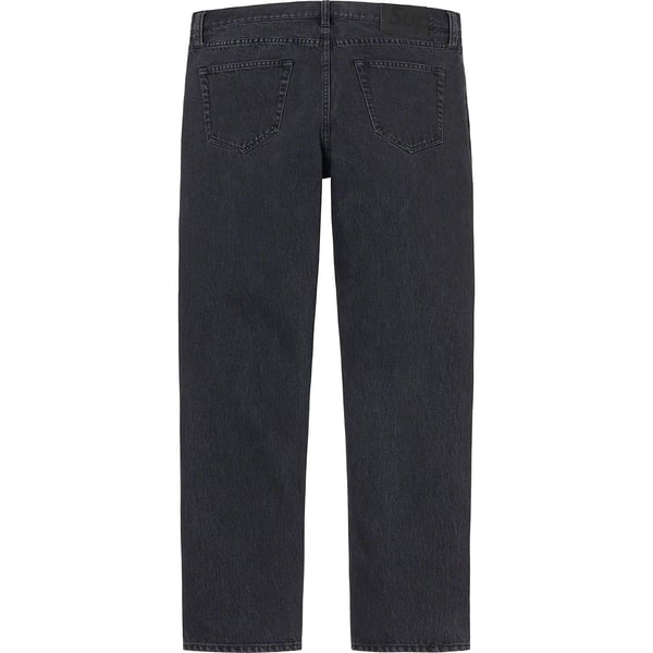 Supreme Stone Washed Black Slim Jean - Washed Black (front)