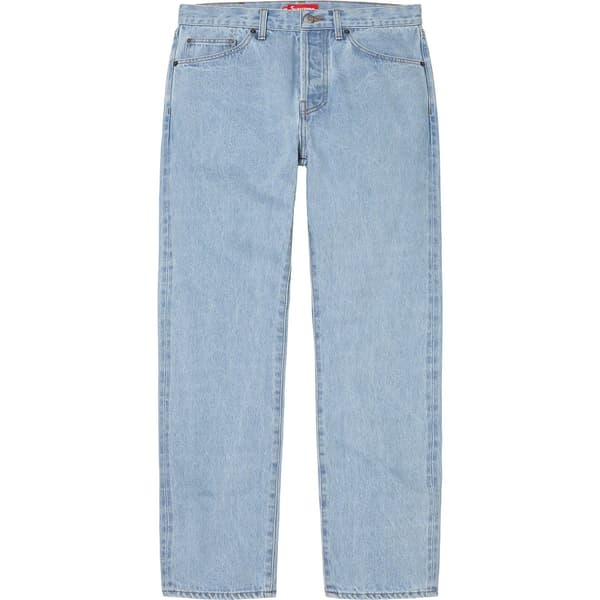 Supreme Stone Washed Slim Jean - Stone Washed Indigo (front)