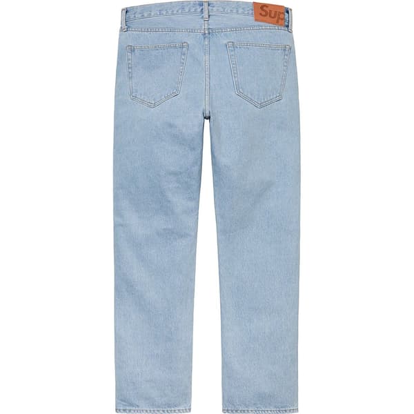 Supreme Stone Washed Slim Jean - Stone Washed Indigo (front)