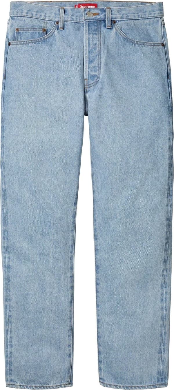 Supreme Stone Washed Slim Selvedge Jean - Product Image