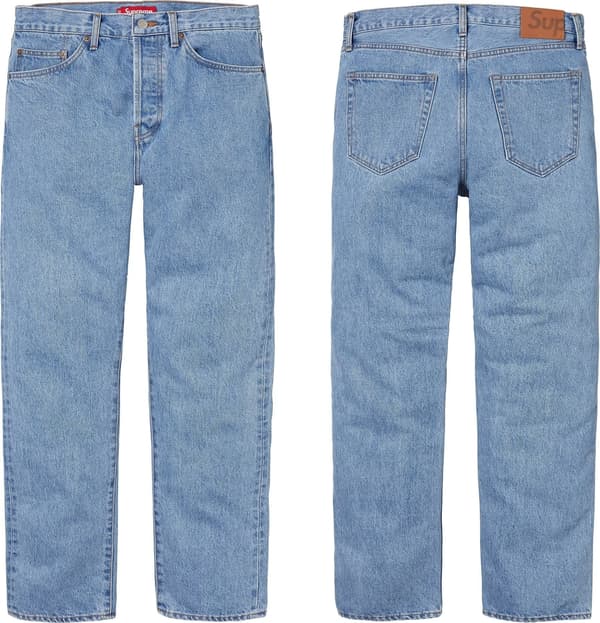 Supreme Stone Washed Slim Selvedge Jean - Product Image