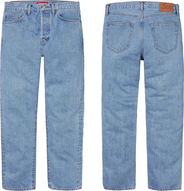 Supreme Stone Washed Slim Selvedge Jean - Product Image
