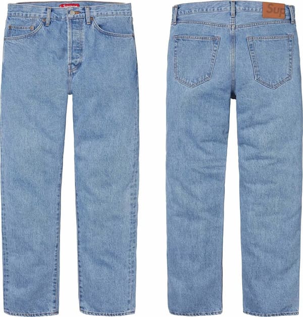 Supreme Stone Washed Slim Selvedge Jean - Product Image