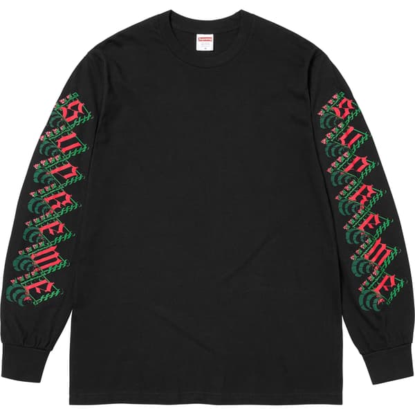 Supreme Strawberries L/S Tee - Black (front)