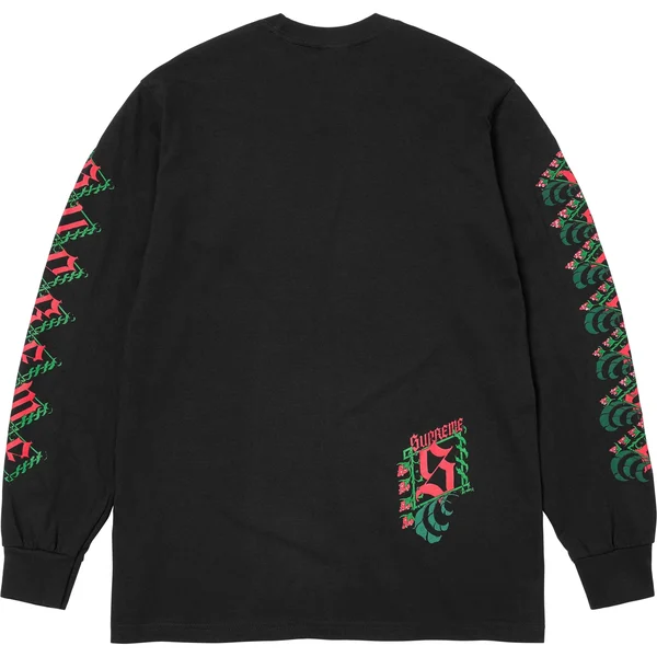 Supreme Strawberries L/S Tee - Black (front)