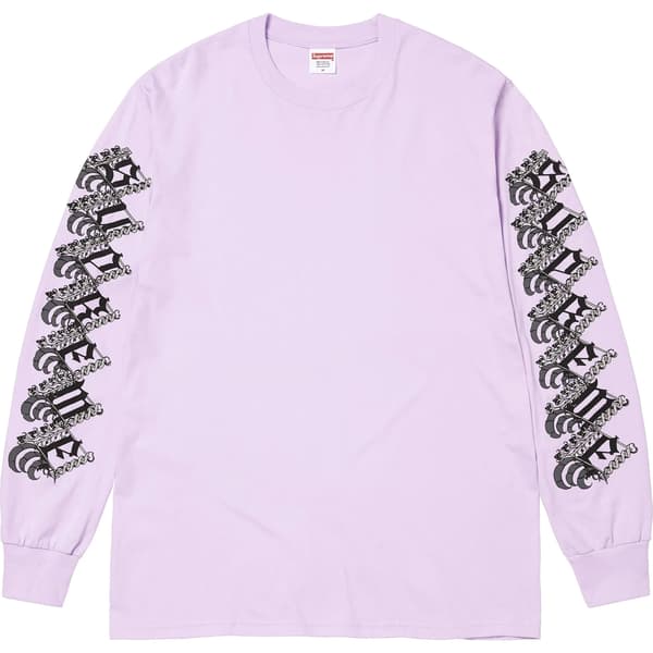 Supreme Strawberries L/S Tee - Light Purple (front)