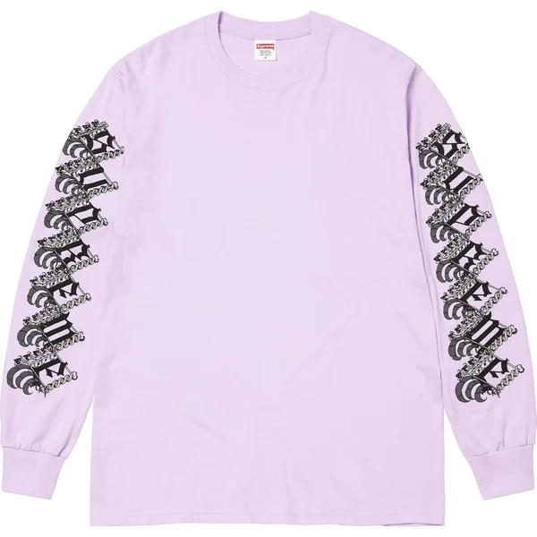 Supreme Strawberries L/S Tee - Light Purple (front)