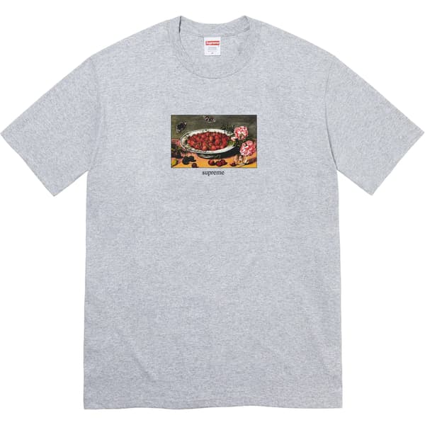 Supreme Strawberries Tee - Heather Grey (front)