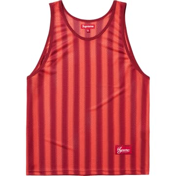 Supreme Stripe Mesh Tank Top
