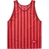 Supreme Stripe Mesh Tank Top - Red (front)