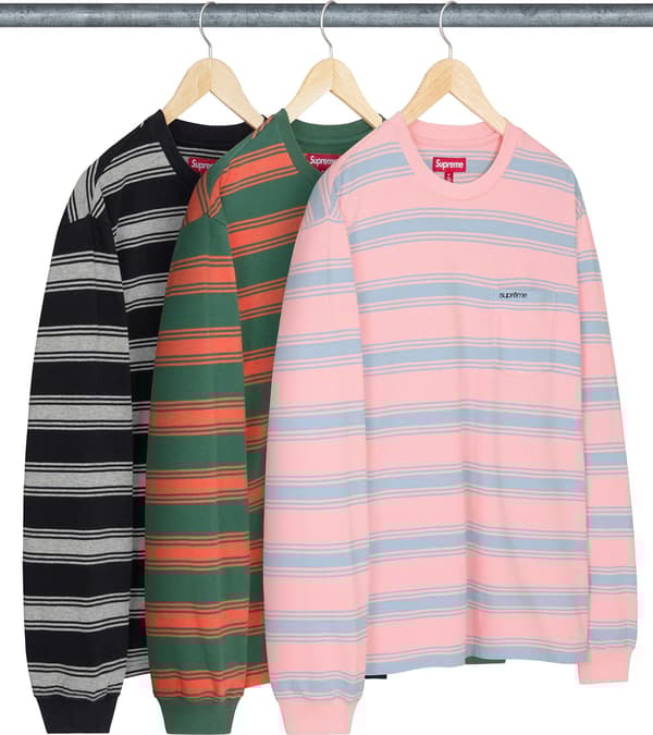 Supreme Stripe Pocket L/S Top - Product Image