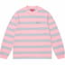 Supreme Stripe Pocket L/S Top - Pink (front)