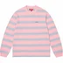 Supreme Stripe Pocket L/S Top - Pink (front)