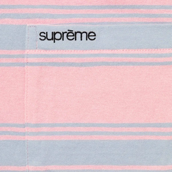 Supreme Stripe Pocket L/S Top - Pink (front)