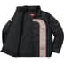 Supreme Stripe Puffer Jacket - Black (front)