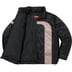 Supreme Stripe Puffer Jacket - Black (front)
