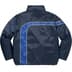 Supreme Stripe Puffer Jacket - Navy (front)