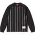 Supreme Stripe Raglan L/S Top - Black (front)