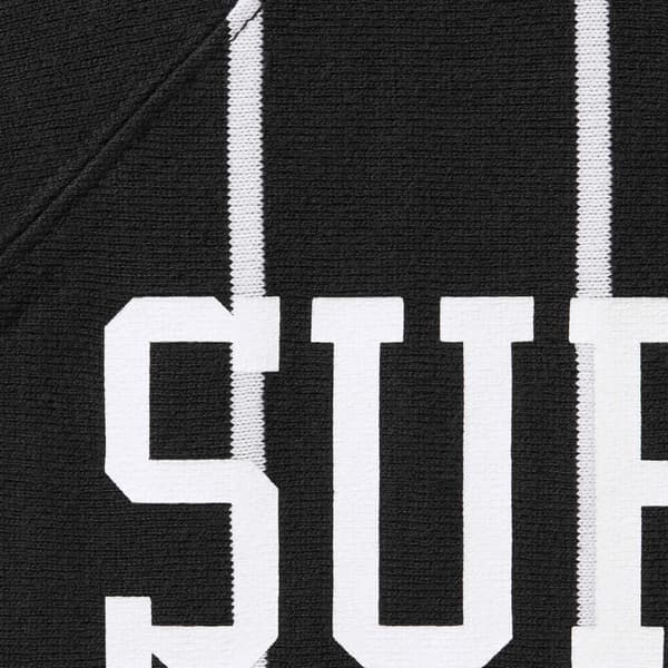 Supreme Stripe Raglan L/S Top - Black (front)