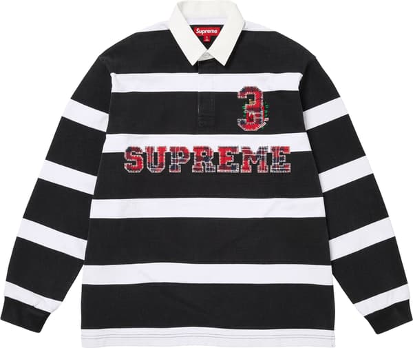 Supreme Stripe Rugby - Black (front)
