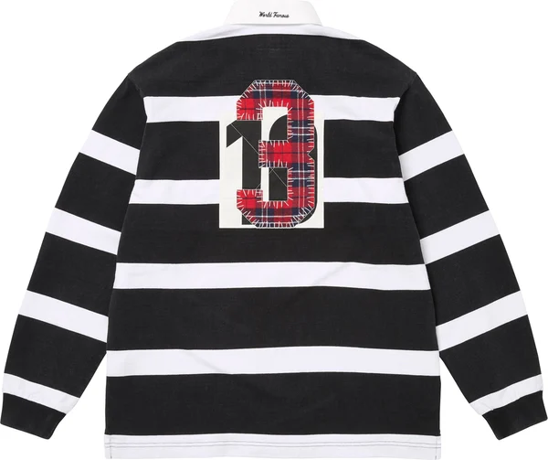 Supreme Stripe Rugby - Black (front)