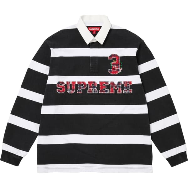 Supreme Stripe Rugby - Black (front)