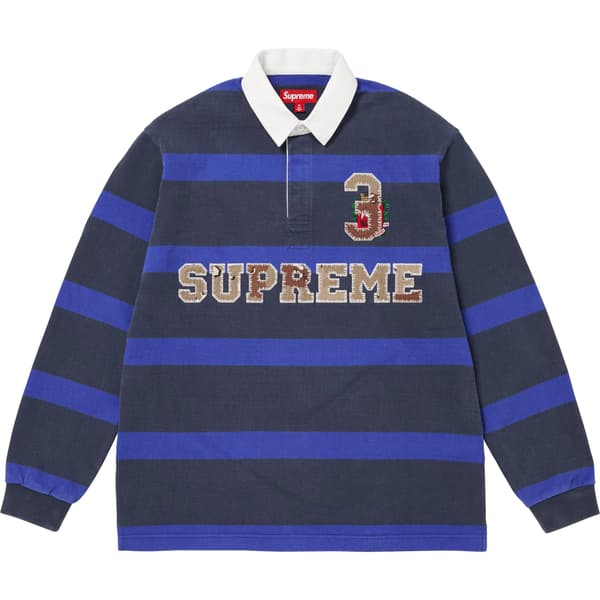 Supreme Stripe Rugby - Navy (front)