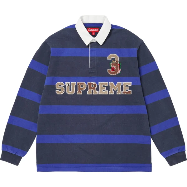 Supreme Stripe Rugby - Navy (front)