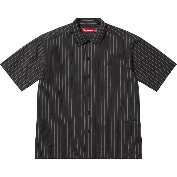 Supreme Stripe S/S Pajama Shirt - Black (front)