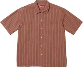 Supreme Stripe S/S Pajama Shirt Brown