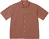 Supreme Stripe S/S Pajama Shirt - Brown (front)