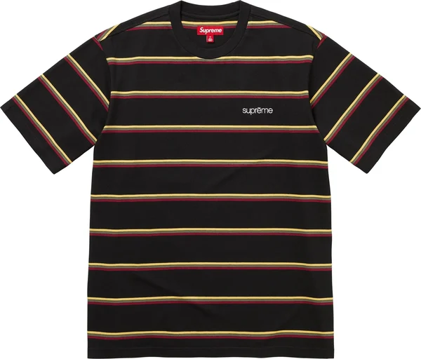 Supreme Stripe S/S Top - Black (front)