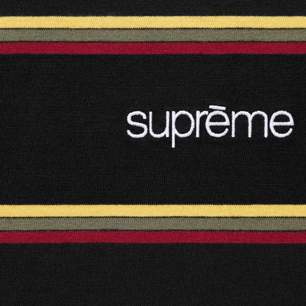 Supreme Stripe S/S Top - Black (front)