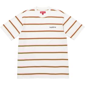 Supreme Stripe S/S Top White