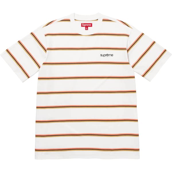 Supreme Stripe S/S Top - White (front)
