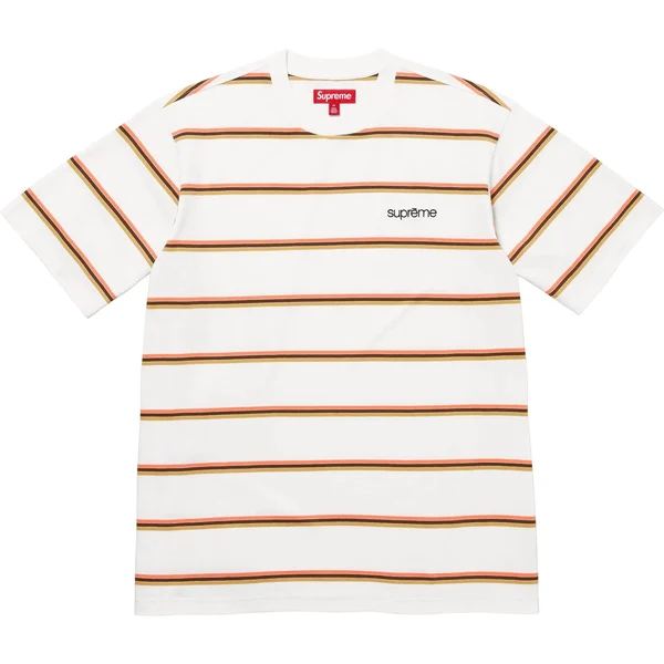 Supreme Stripe S/S Top - White (front)
