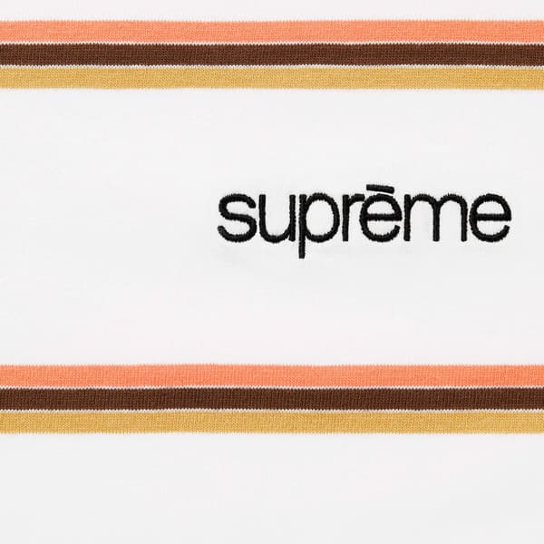 Supreme Stripe S/S Top - White (front)