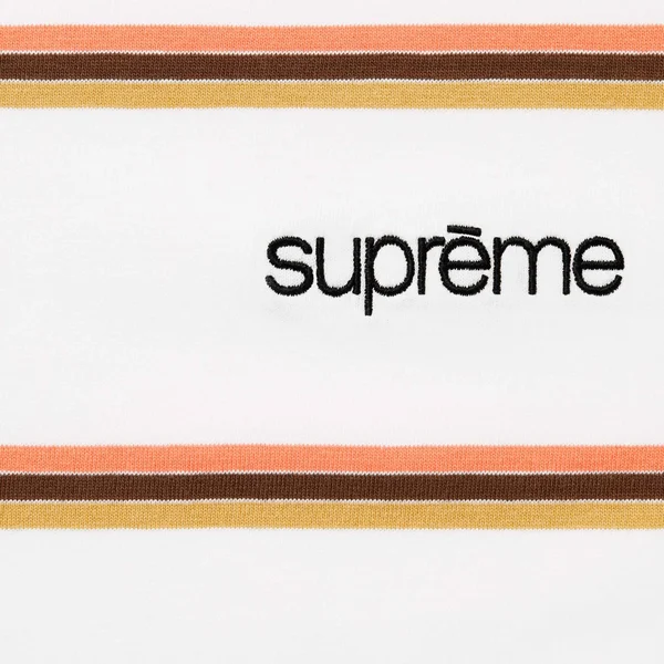 Supreme Stripe S/S Top - White (front)