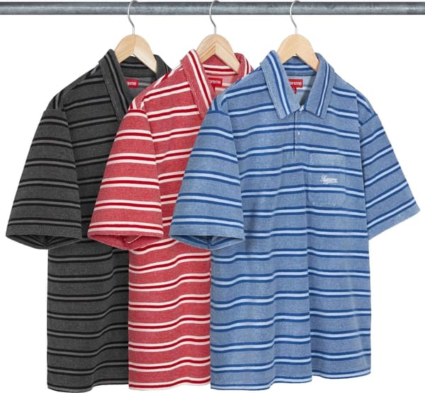 Supreme Stripe Terry S/S Polo - Product Image