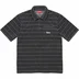 Supreme Stripe Terry S/S Polo - Black (front)