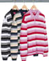 Supreme Stripe Zip L/S Polo - Product Image