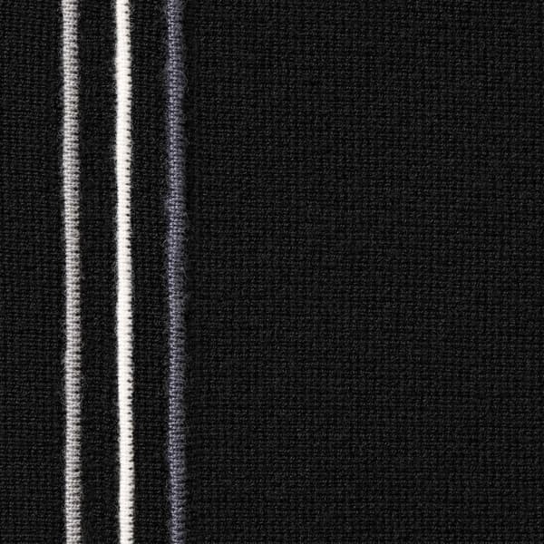 Supreme Stripe Zip Up Polo Sweater - Black (front)