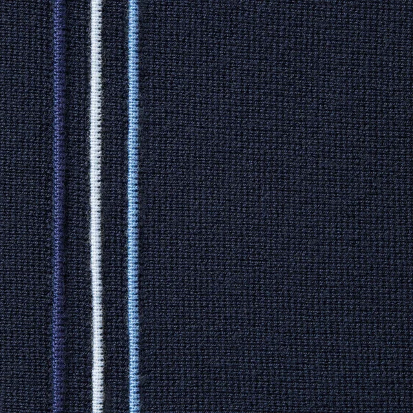 Supreme Stripe Zip Up Polo Sweater - Navy (front)