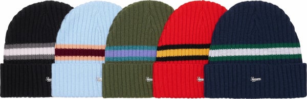Supreme Striped Cashmere Beanie - Product Image