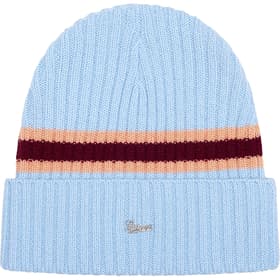Supreme Striped Cashmere Beanie Pale Blue