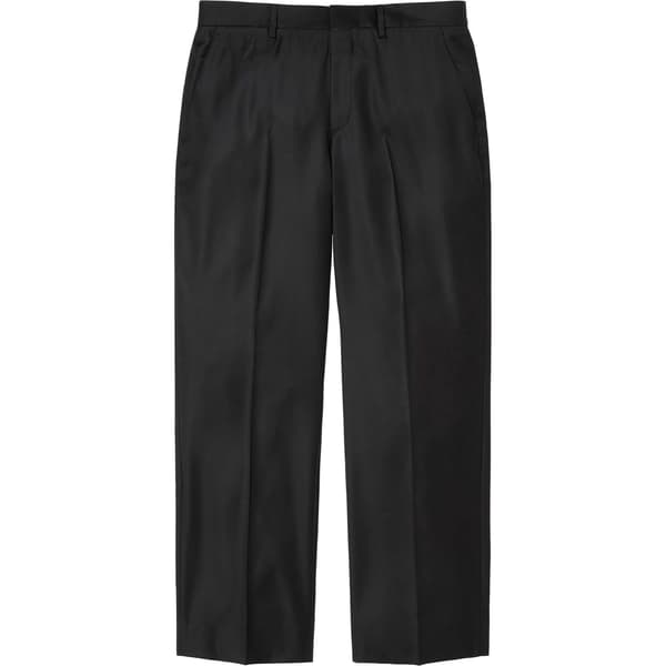 Supreme Striped Wool Trouser - Black (front)