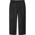 Supreme Striped Wool Trouser - Black (front)