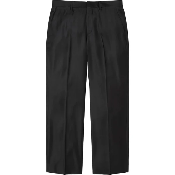 Supreme Striped Wool Trouser - Black (front)