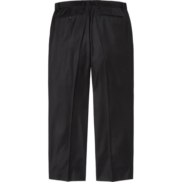 Supreme Striped Wool Trouser - Black (front)