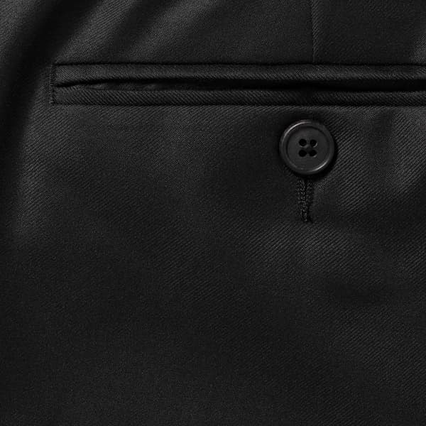 Supreme Striped Wool Trouser - Black (front)